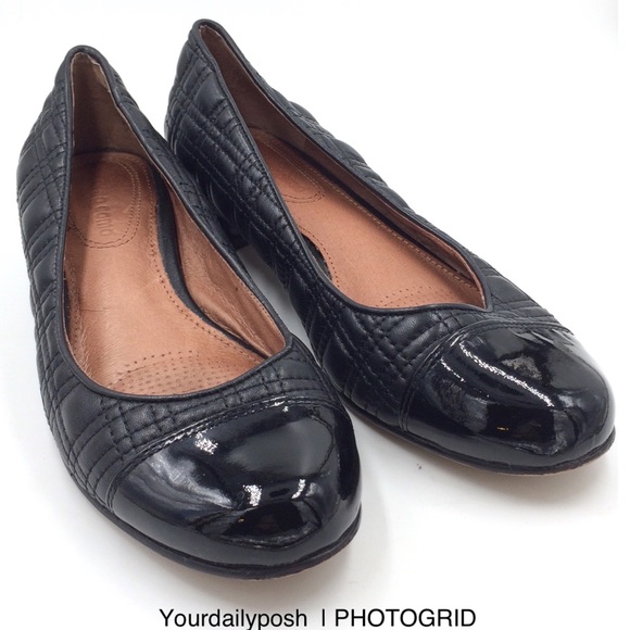 Corso Como Shoes - Black leather quilted block kitten heel pumps 6